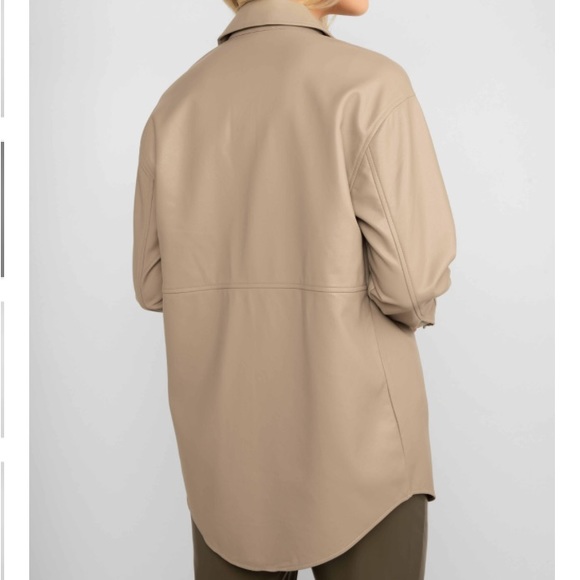 Dex Harding Faux Leather Shacket - Picture 2 of 7